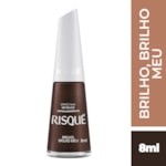 Esmalte Risqué Nude Metálico Brilho, Brilho Meu 8ml