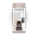 Esmalte Risqué Nude Metálico Brilho, Brilho Meu 8ml