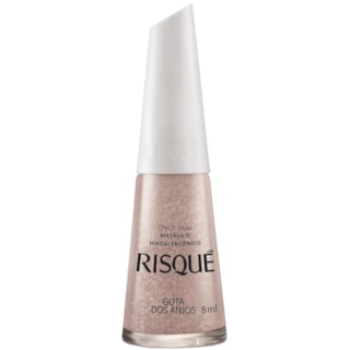 Esmalte Risqué Nude Metálico Gota dos Anjos 8ml