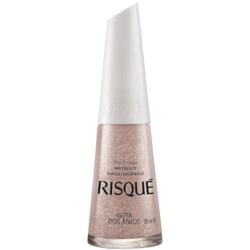 Esmalte Risqué Nude Metálico Gota dos Anjos 8ml Destro 