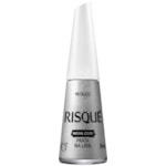 Esmalte Risqué Prata na Lata Metálico 8ml