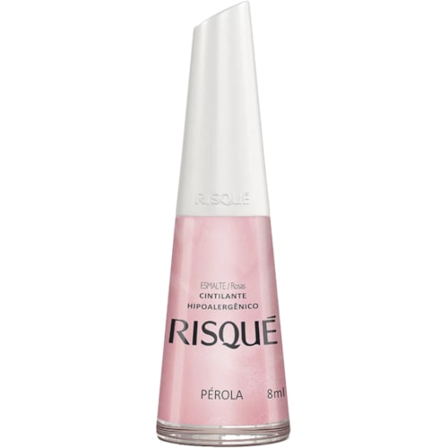 Esmalte Risqué Rosas Cintilantes Pérola 8ml