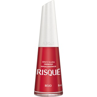 Esmalte Risqué Vermelho Cremoso Beijo 8ml
