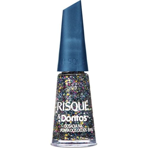 Esmaltes Risqué & Doritos Ousadia na Pònta dos Dedos Glitter 8ml