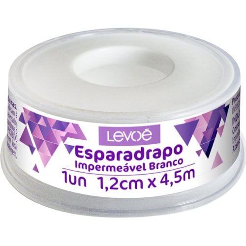 Esparadrapo Levoé Branco Impermeável 1,2cmx4,5m