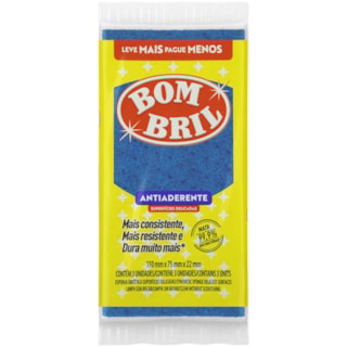 Esponja Bombril Antiaderemte 3Un
