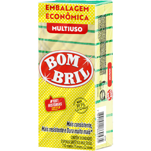 Esponja Bombril Multiuso 10 Unidades