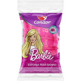 Esponja de Banho Condor Barbie Infantil