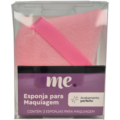 Esponja de Maquiagem Me. Rosa Bege 2Un