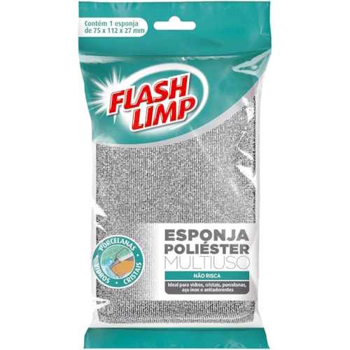 Esponja FlashLimp de Poliéster Multiuso