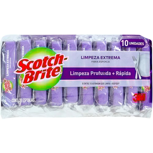 Esponja Scotch Brite Limpeza Extrema 10Un