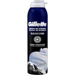 Espuma de Barbear Gillette Carbono Carvão 150g