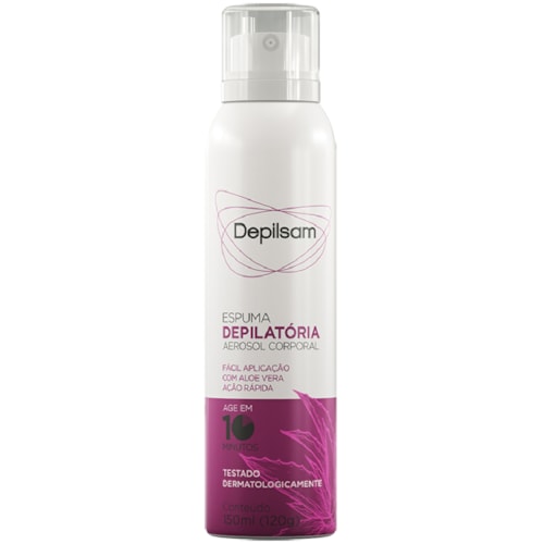 Espuma Depilatória Corporal Depilsam Aerossol 150ml
