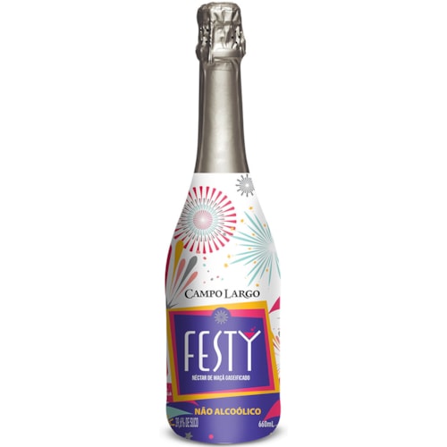 Espumante Sem Álcool Festy Campo Largo Sabor Maçã 660ml