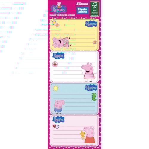 Etiqueta Foroni Peppa Pig 16 Unidades