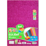 EVA Glitter Ibel Cor Fucsia 40x60cm 5Un