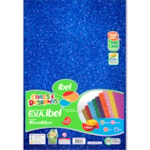 EVA Ibel Glitter Cor Azul 40cmx60cm 10Un