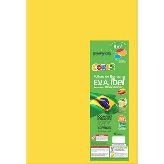 EVA Ibel Liso Cor Amarelo 40cmx60cm 10Un