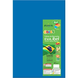 EVA Ibel Liso Cor Azul 40cmx60cm 10Un