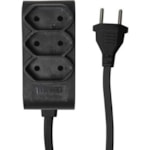 Extensão Taschibra Com Tomada 3M 2P Preto