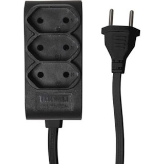 Extensão Taschibra Com Tomada 3M 2P Preto