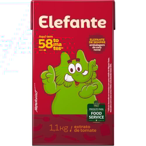 Extrato De Tomate Elefante 1,1kg
