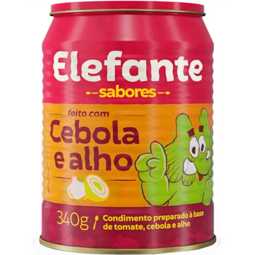 Extrato de Tomate Elefante Cebola e Alho 340g