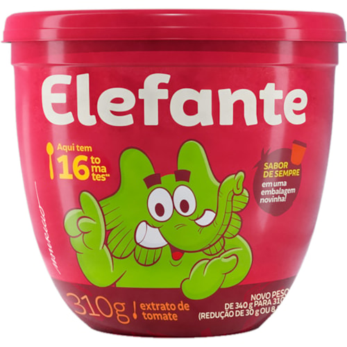 Extrato de Tomate Elefante Pote 310g