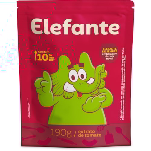 Extrato de Tomate Elefante Sachê 190g
