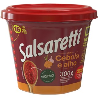 Extratp de Tomate Salsaretti Cebola e Alho Sachet 300g