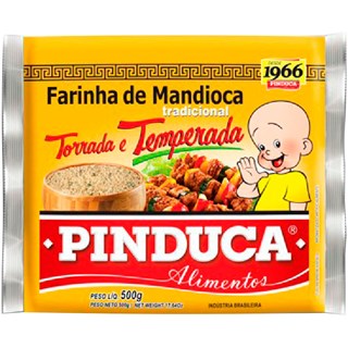 Farinha de Mandioca Torrada Temperada Pinduca 500g