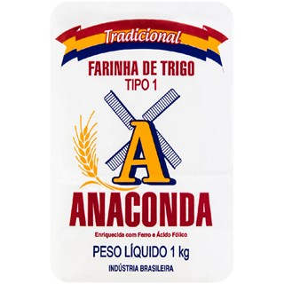 Farinha de Trigo Anaconda Tipo 1 1kg