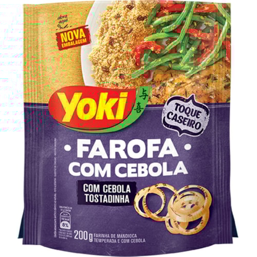 Farofa de Mandioca Temperada com Cebola Yoki 200g