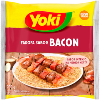 Farofa de Mandioca Yoki Sabor Bacon 200g