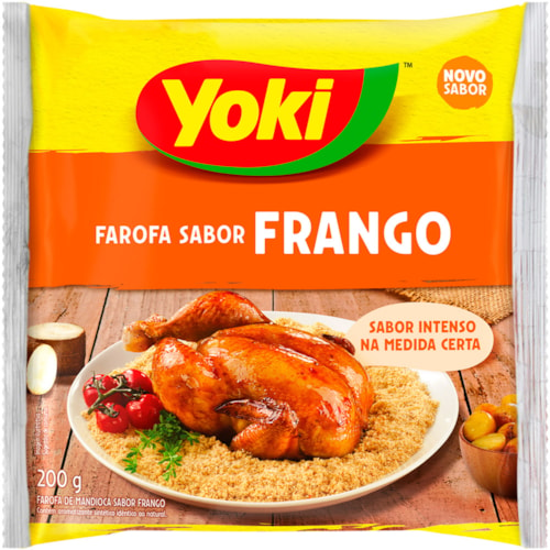 Farofa de Mandioca Yoki Sabor Frango 200g