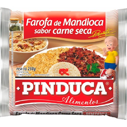 Farofa Pinduca Pronta Carne Seca 250g