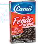 Feijão Preto Pronto Camil Sem Tempero 490g