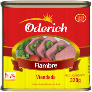 Fiambre Bovino Oderich Em Lata 320g