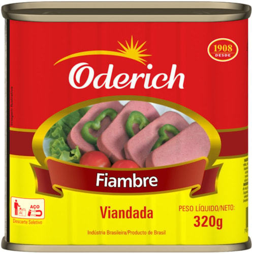 Fiambre Bovino Oderich Em Lata 320g