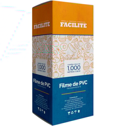 Filme de PVC Facilite 38cmX1000m 75213