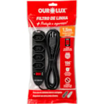 Filtro de Linha OuroLux 4 Tomadas Bivolt
