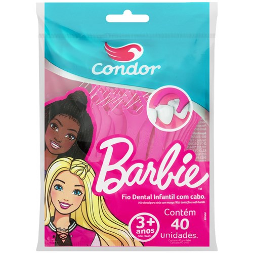 Fio Dental Condor Barbie Infantil 40Un