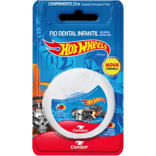 Fio Dental Condor Hot Wheels 25m
