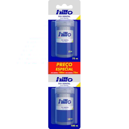 Fio Dental Hillo Azul 100m + 75m