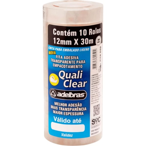 Fita Adesiva Adelbras Polisil 12mmx30m