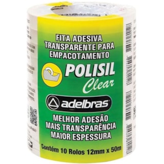 Fita Adesiva Adelbras Polisil 12mmx50m