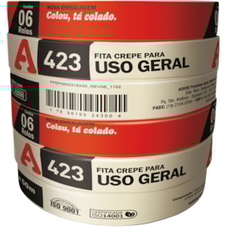 Fita Crepe Adere Tapefix 18mmx50m