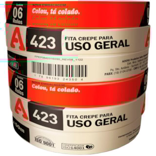 Fita Crepe Adere Uso Geral 48mmX50m