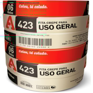 Fita Crepe Adere Uso Geral 48mmX50m
