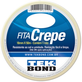 Fita Crepe Tek Bond 18mmx10m